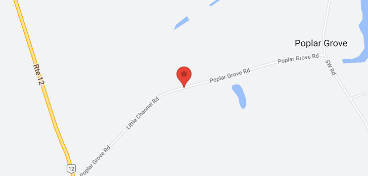 map of 8846 Poplar Grove Road